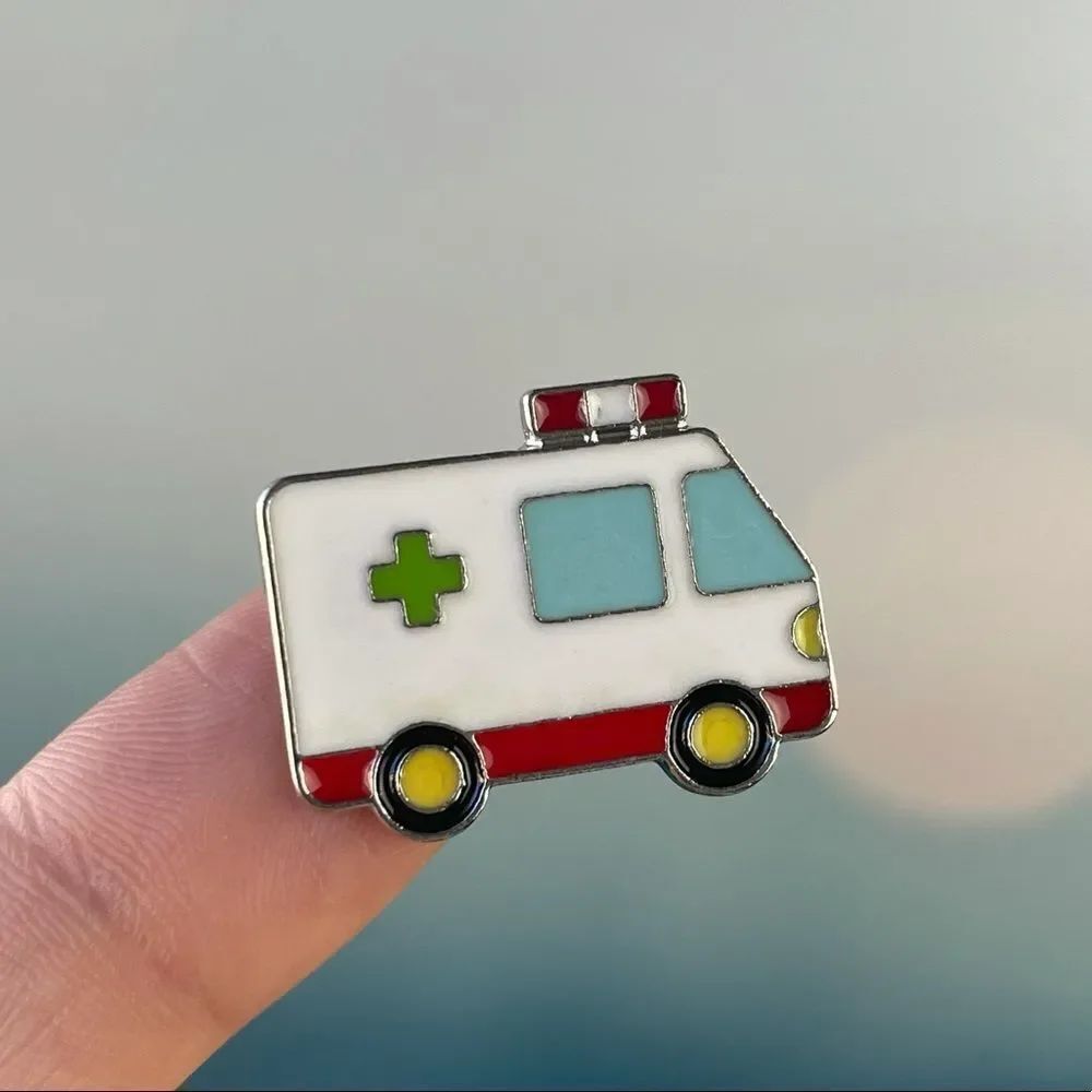Ambulance Enamel Pin/ Brooch Lapel